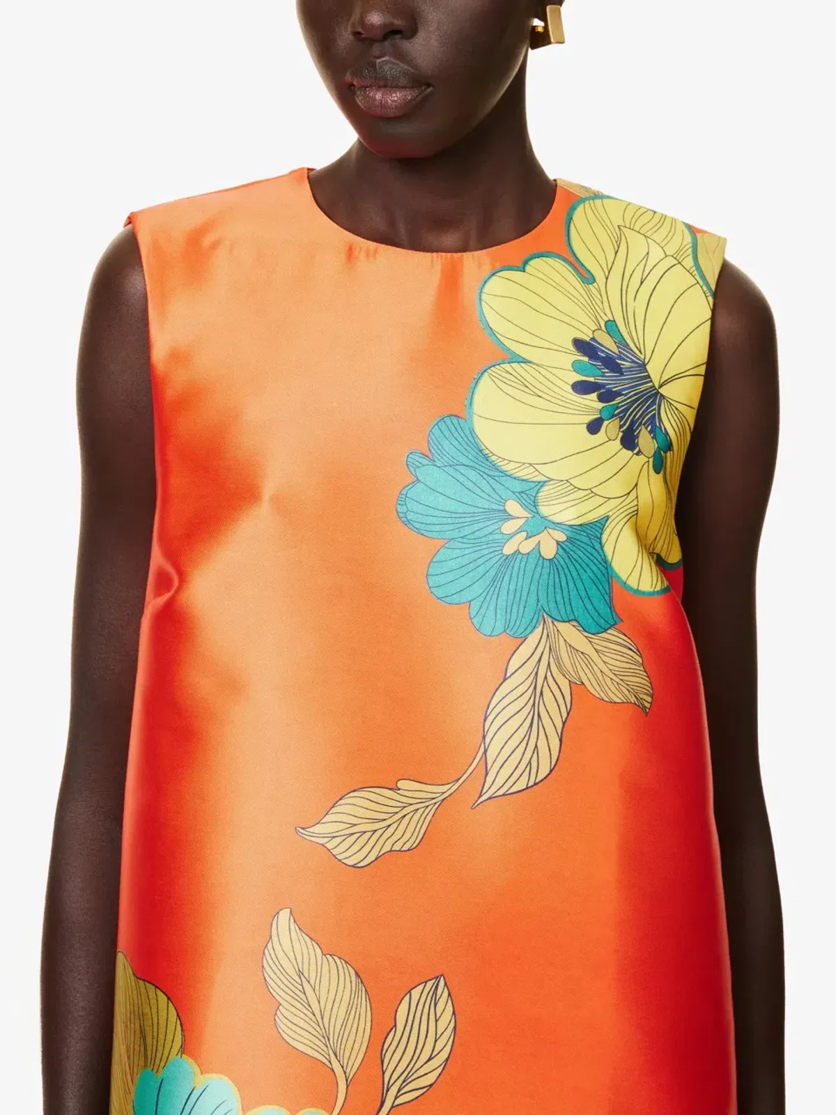 Alemais Piato Mini Dress Marigold Orange Size 10 AU - Image 4