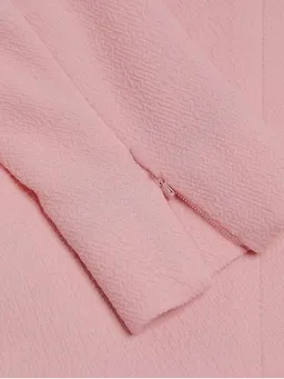 Emilia Wickstead Peony Pink Stella Dress, Size AU 16, Cutout Back Long Sleeve Turtleneck for rent on The Volte - image 6