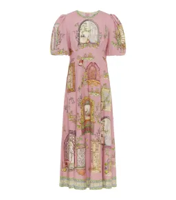 Alemais Monte Midi Dress Pink Size 16 for rent on The Volte - image 4