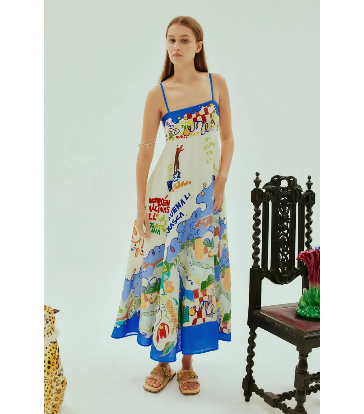 Alemais Nadia Sundress Print Size AU 8 for rent on The Volte - main image