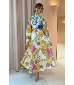 Alemais Farrah Cut Out Dress Multi Size 8 for rent on The Volte - image 1
