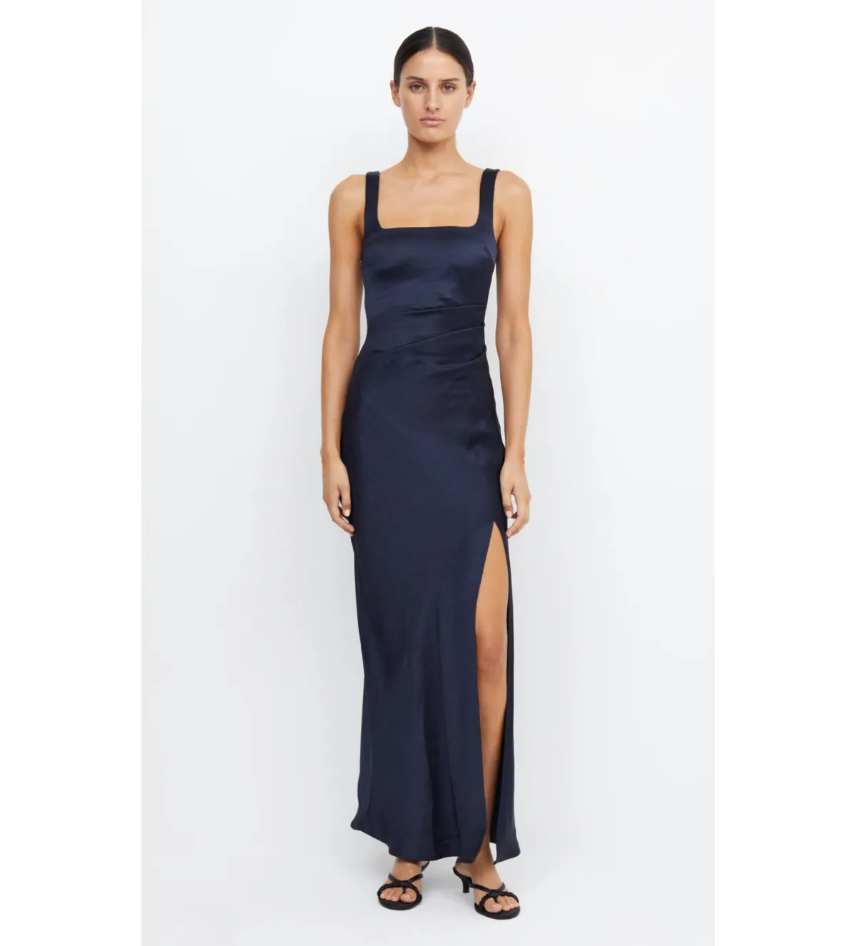 Bec & Bridge Dress The Dreamer Square Neck Dress Ink Size 8 for rent on The Volte - main image