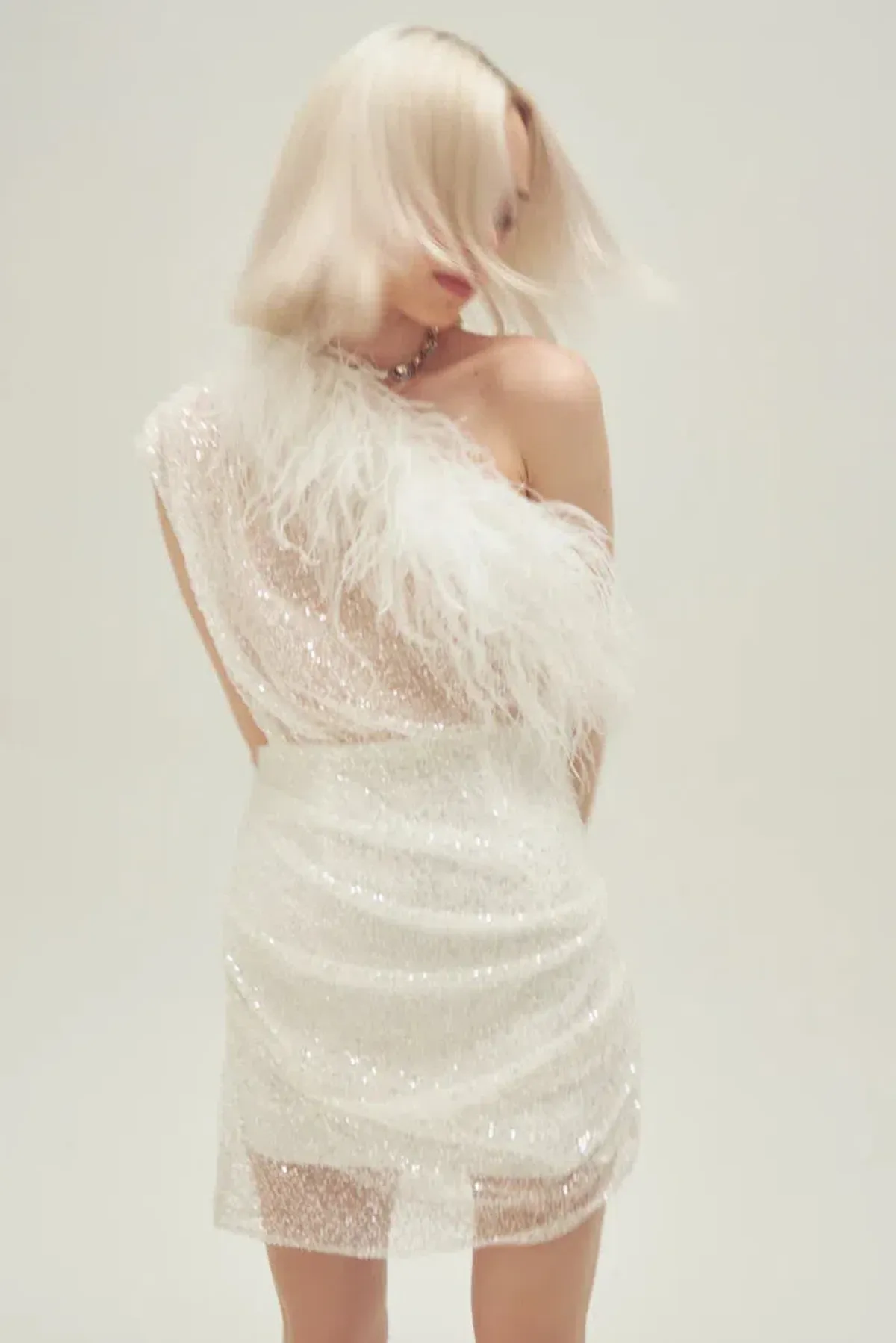 Par Violet End Scene Dress White Size AU 8 - Image 3