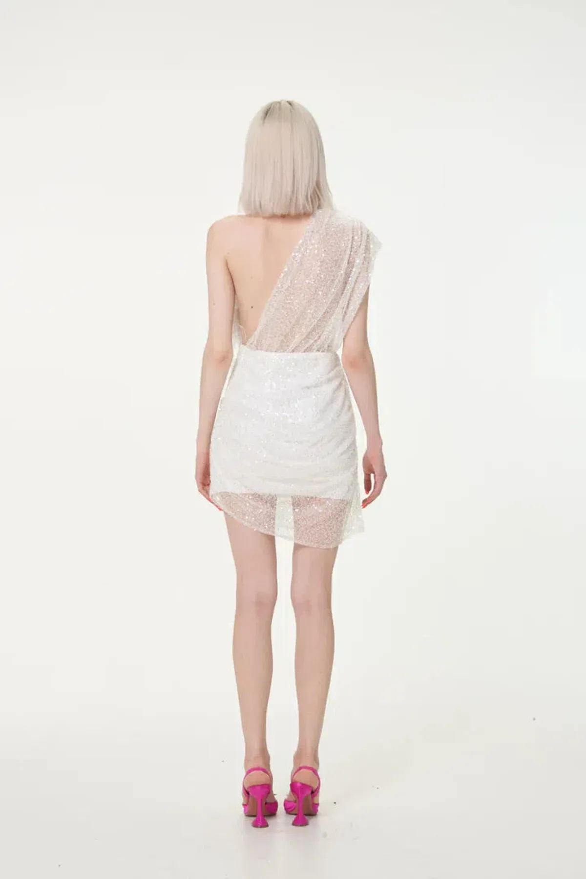 Par Violet End Scene Dress White Size AU 8 - Image 2