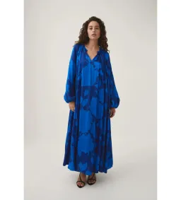 Aje Knowing Belted Smocked Midi Dress Electric Rose Size AU 12 for rent on The Volte - image 2