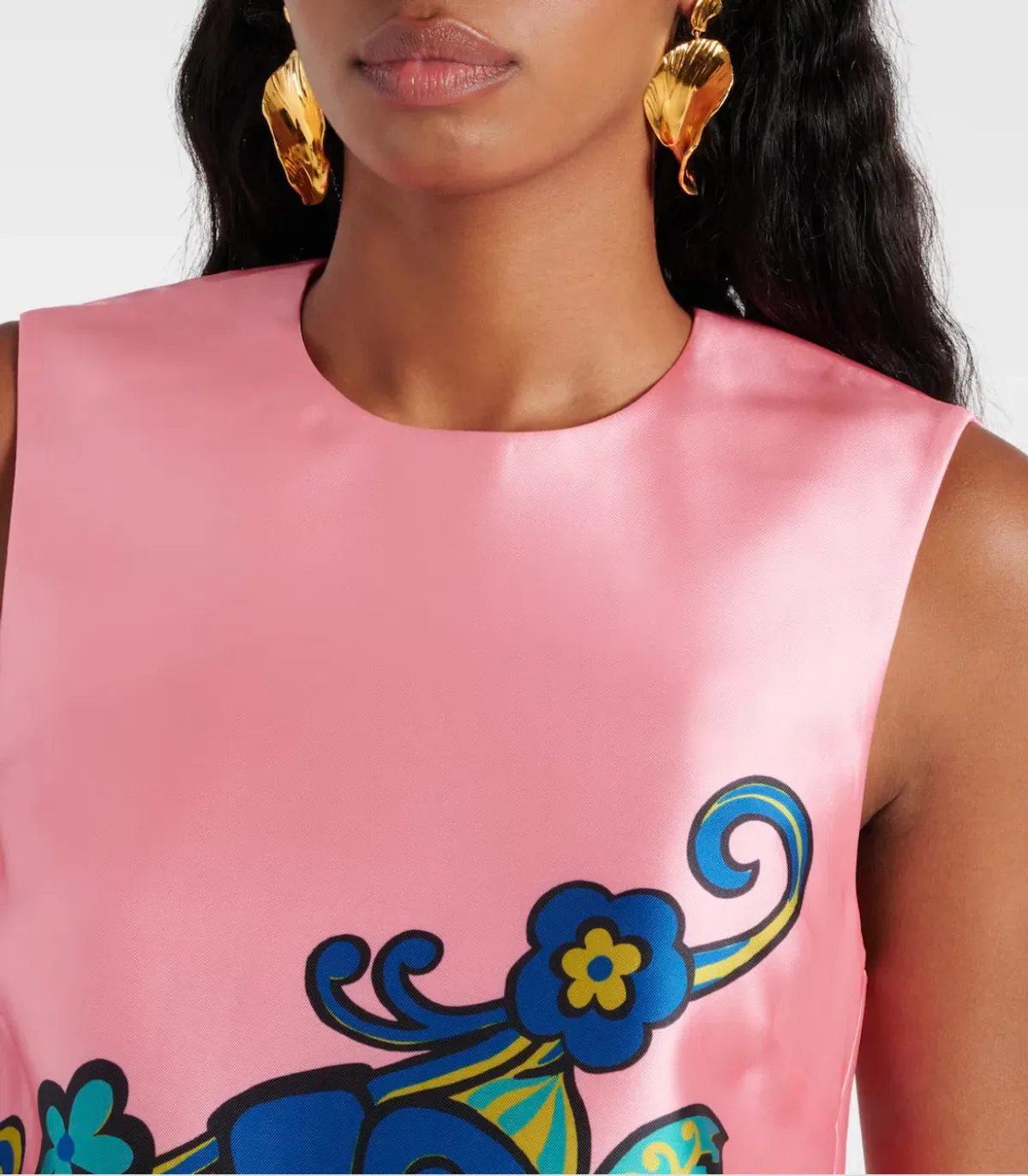 Alémais Azalea Floral Mini Dress Pink Floral Size AU 16 - Image 2