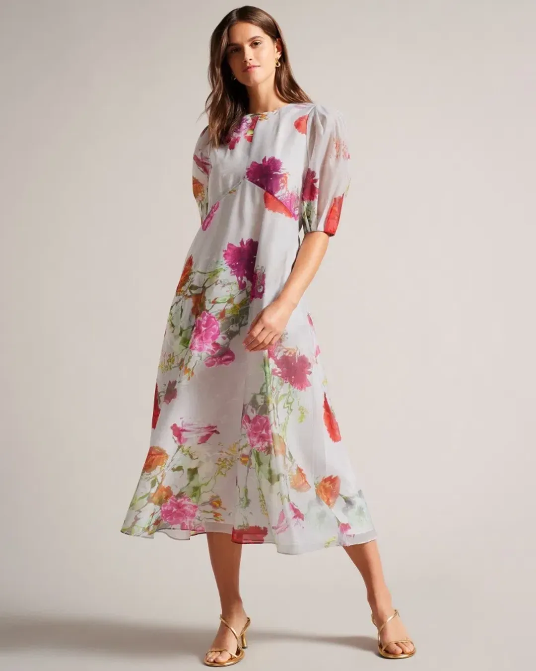Ted Baker Mekayla Empire Midi Dress Size 5 / AU 16 for rent on The Volte - main image