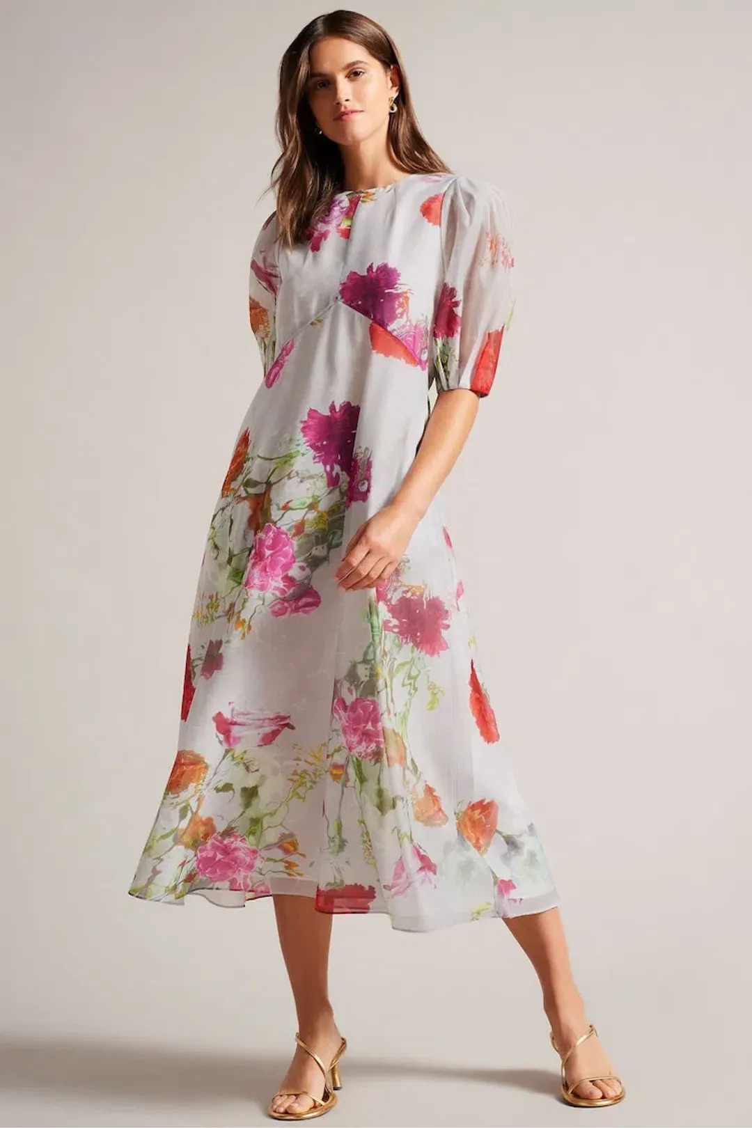 Ted Baker Mekayla Empire Midi Dress Size 5 / AU 16 for rent on The Volte - main image