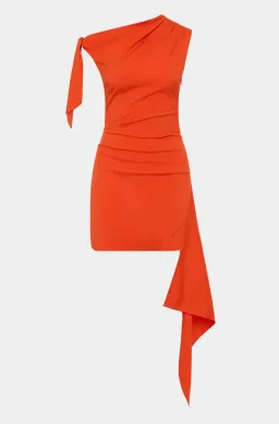 Sir the Label Dahlia Mini Dress Tangerine Size 4 / AU 14 for rent on The Volte - image 4