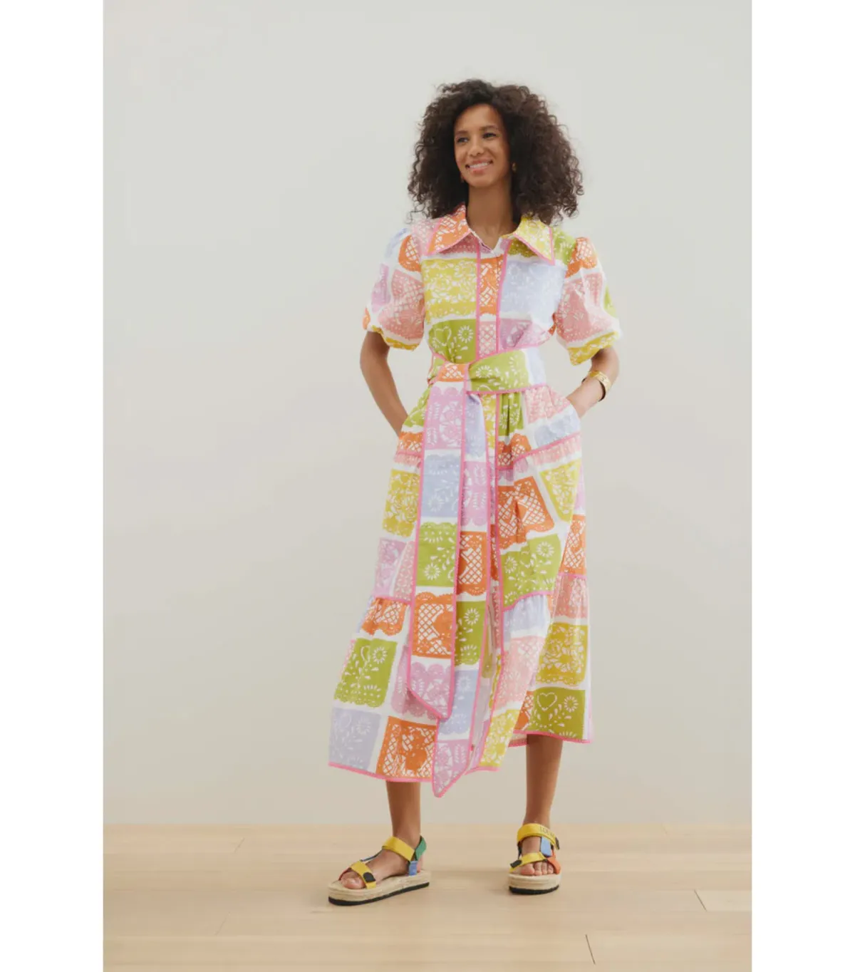 Binny Papel Picado Dress Multi Size 16 - Image 1