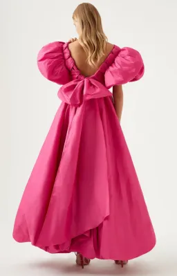 Aje Manifestation Gown Fuchsia Size 14 for rent on The Volte - image 4