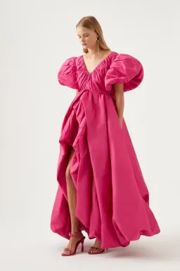 Aje Manifestation Gown Fuchsia Size 14 for rent on The Volte - image 2