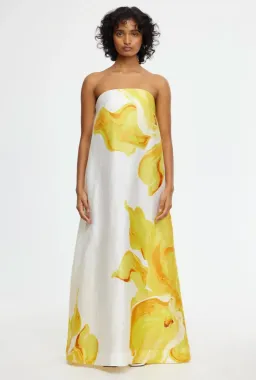 Acler Hopton Dress Ivory Calla Lily Size 12 for rent on The Volte - image 7