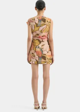 Sir the Label Talulah Knot Mini Dress Sanderling Floral Size 10 for rent on The Volte - image 5