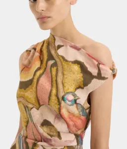 Sir the Label Talulah Knot Mini Dress Sanderling Floral Size 10 for rent on The Volte - image 3