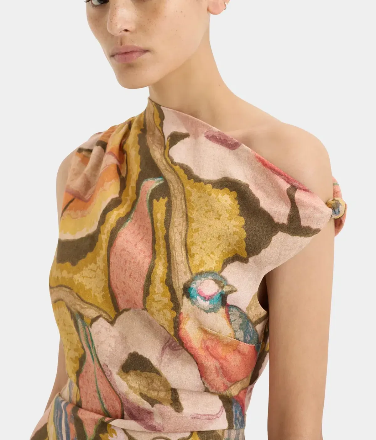 Sir the Label Talulah Knot Mini Dress Sanderling Floral Size 12 - Image 6