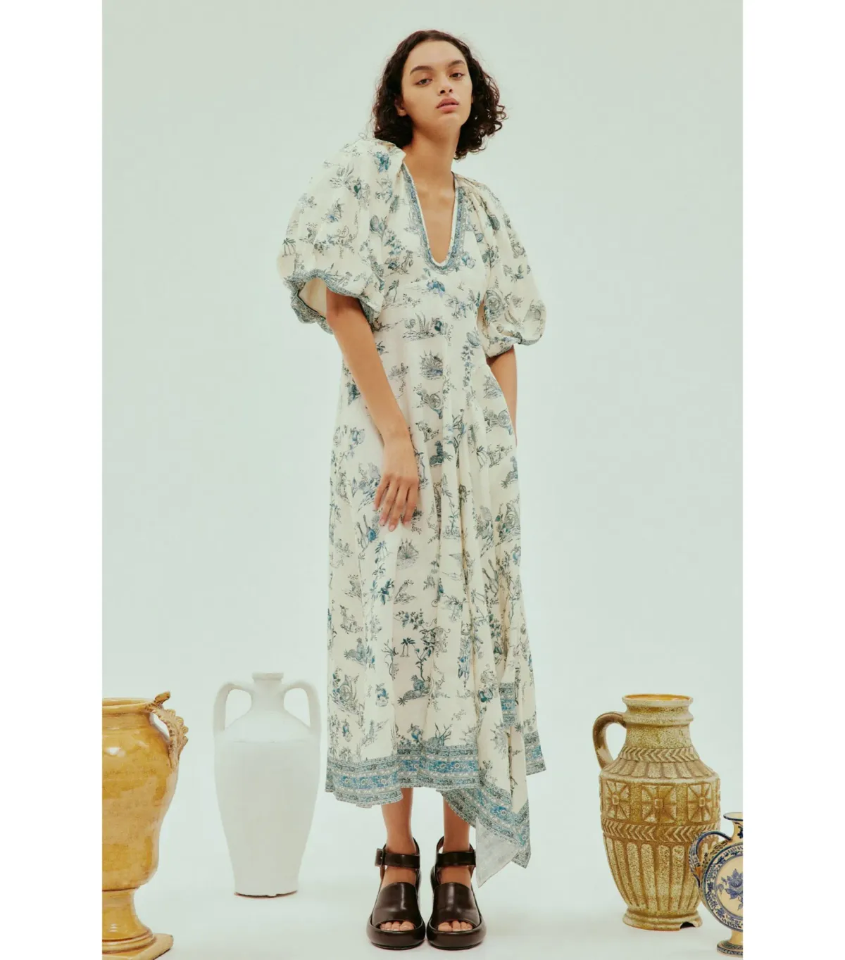 Alemais Casa Midi Dress Floral Size 14 - Image 1