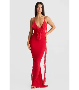 Melani The Label Red Floor Length Dress Red XS/Au 8 for rent on The Volte - image 3