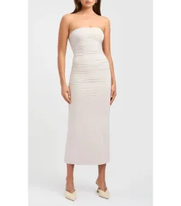 Kookai Strapless Dress Cream Size 6 for rent on The Volte - image 1
