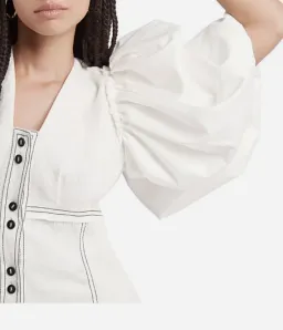 Aje Cherished Mini Dress Ivory Size 10 for rent on The Volte - image 6