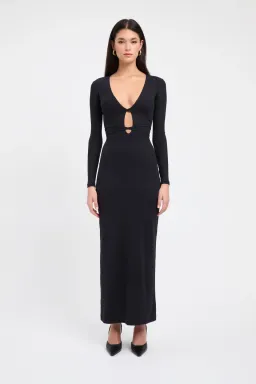 Kookai Sereya Maxi Dress Black Size 6 for rent on The Volte - image 1