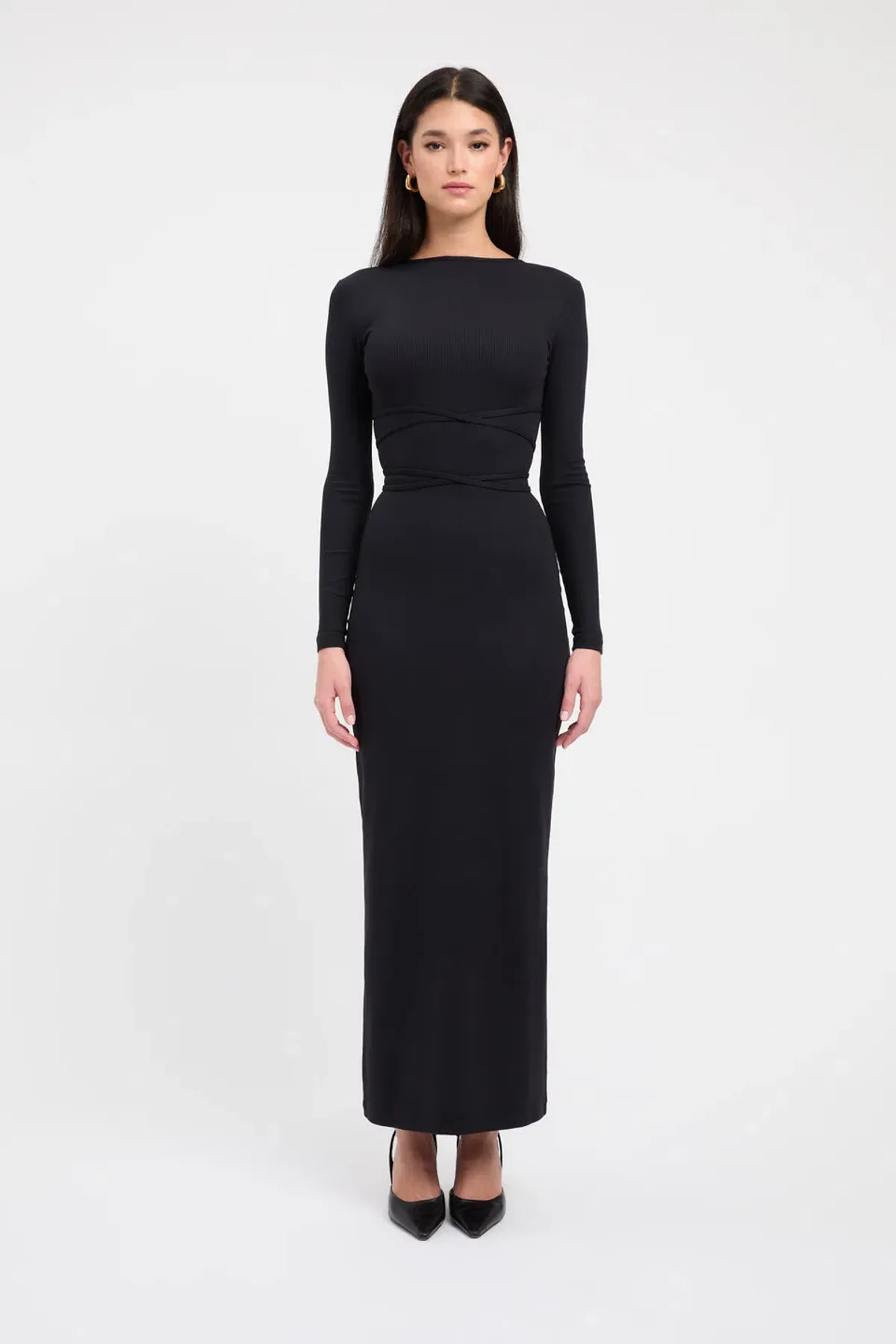 Kookai Sereya Maxi Dress Black Size 6 - Image 2