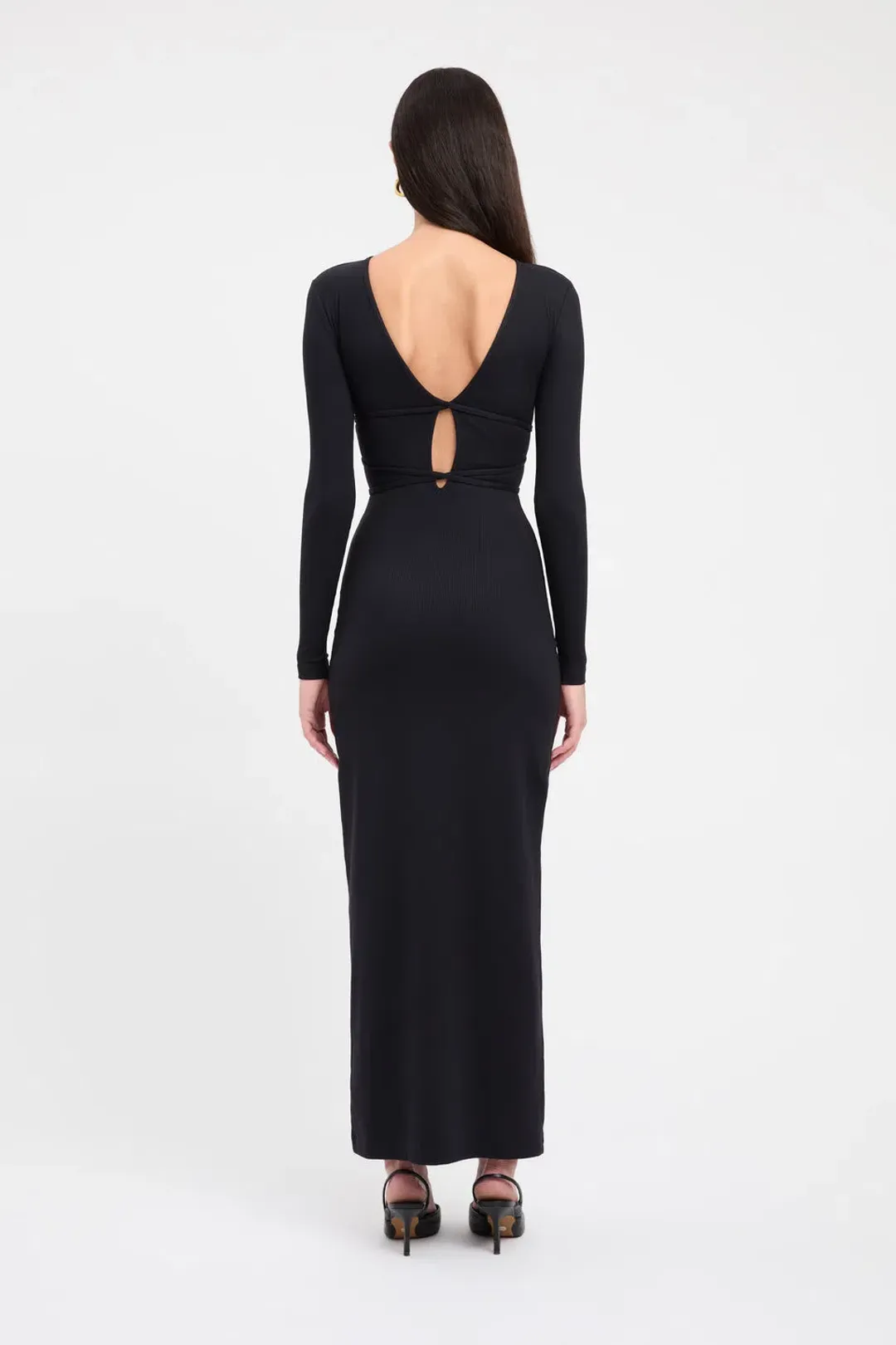 Kookai Sereya Maxi Dress Black Size 6 for rent on The Volte - main image