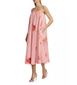 Zimmermann Lightburst Puff Midi Dress in Red Floral Size 0 / AU 8 for rent on The Volte - image 2