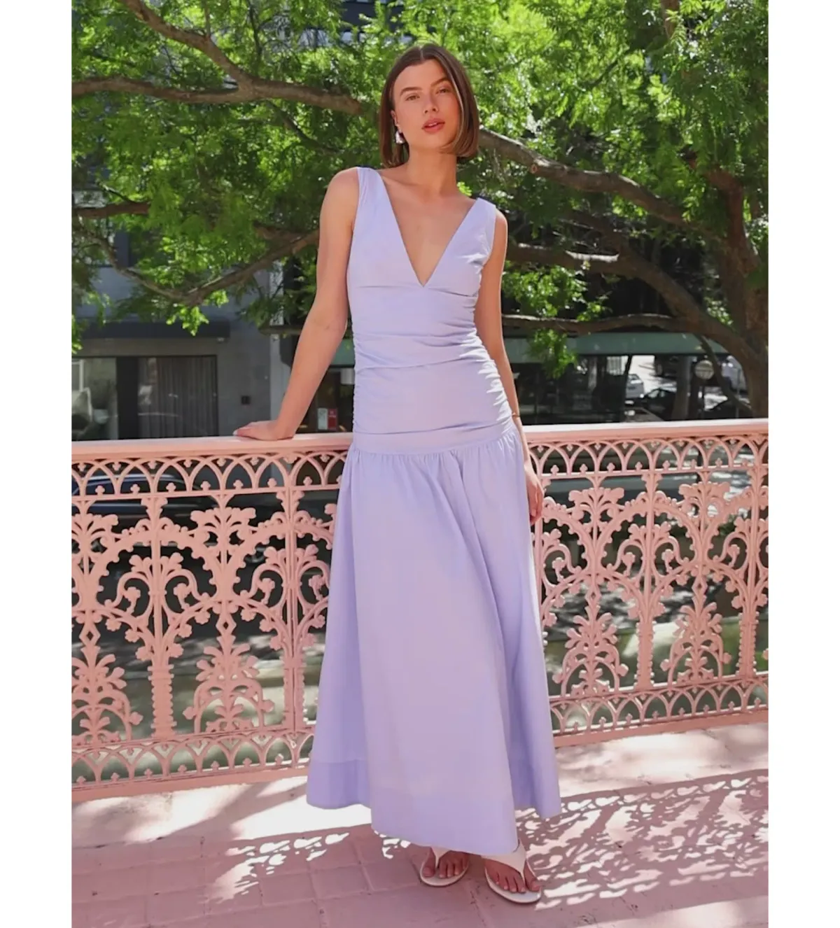 By Nicola Bowie Maxi Dress In Cornflower Blue Size AU 8 - Image 1