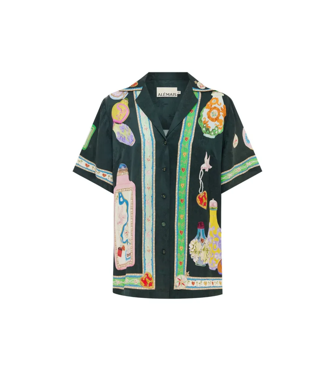 Alemais Royal Shirt and Pant Set Green Size AU 8 for rent on The Volte - main image