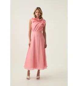 Aje Genesis Midi Dress Washed Coral Size M / AU 10 for rent on The Volte - image 1