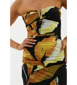 Rebecca Vallance Petals Of Paradise Gown Maxi Dress Print Size AU 8 for rent on The Volte - image 4