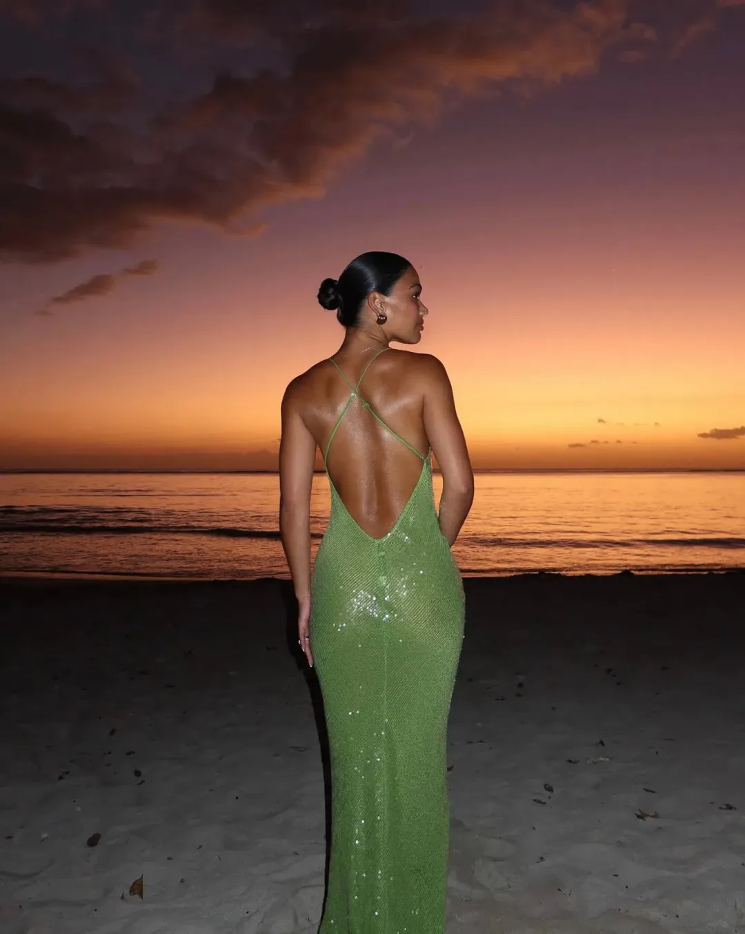 Rat & Boa Gaia Dress Green Size M / AU 10 for rent on The Volte - main image