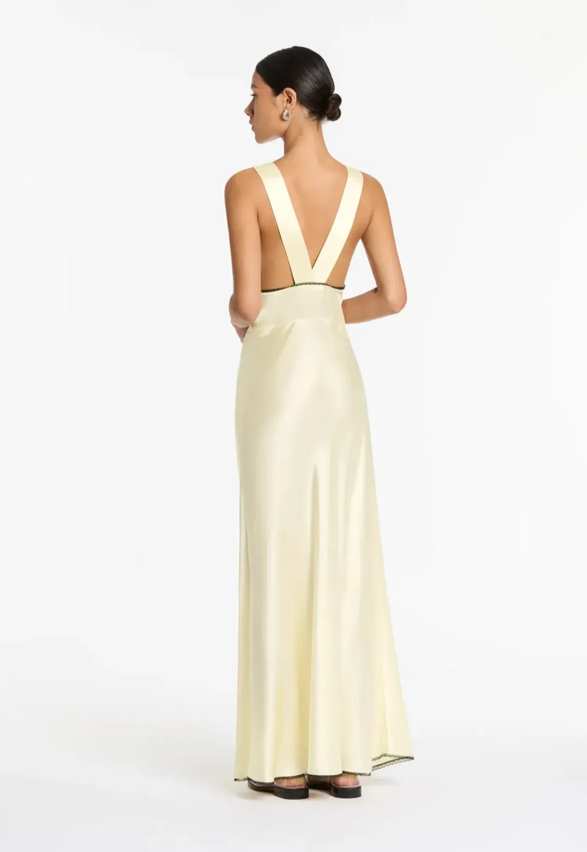 Sir The Label Aries Gown in Lemon Cream Size 3 / AU 12 - Image 2