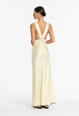 Sir The Label Aries Gown in Lemon Cream Size 3 AU 12 for rent on The Volte - image 2