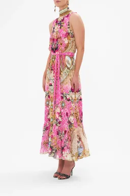 Camilla Necktie Midi Dress With Elasticated Waist Call Of The Canal Size XL / AU 16 for rent on The Volte - image 2