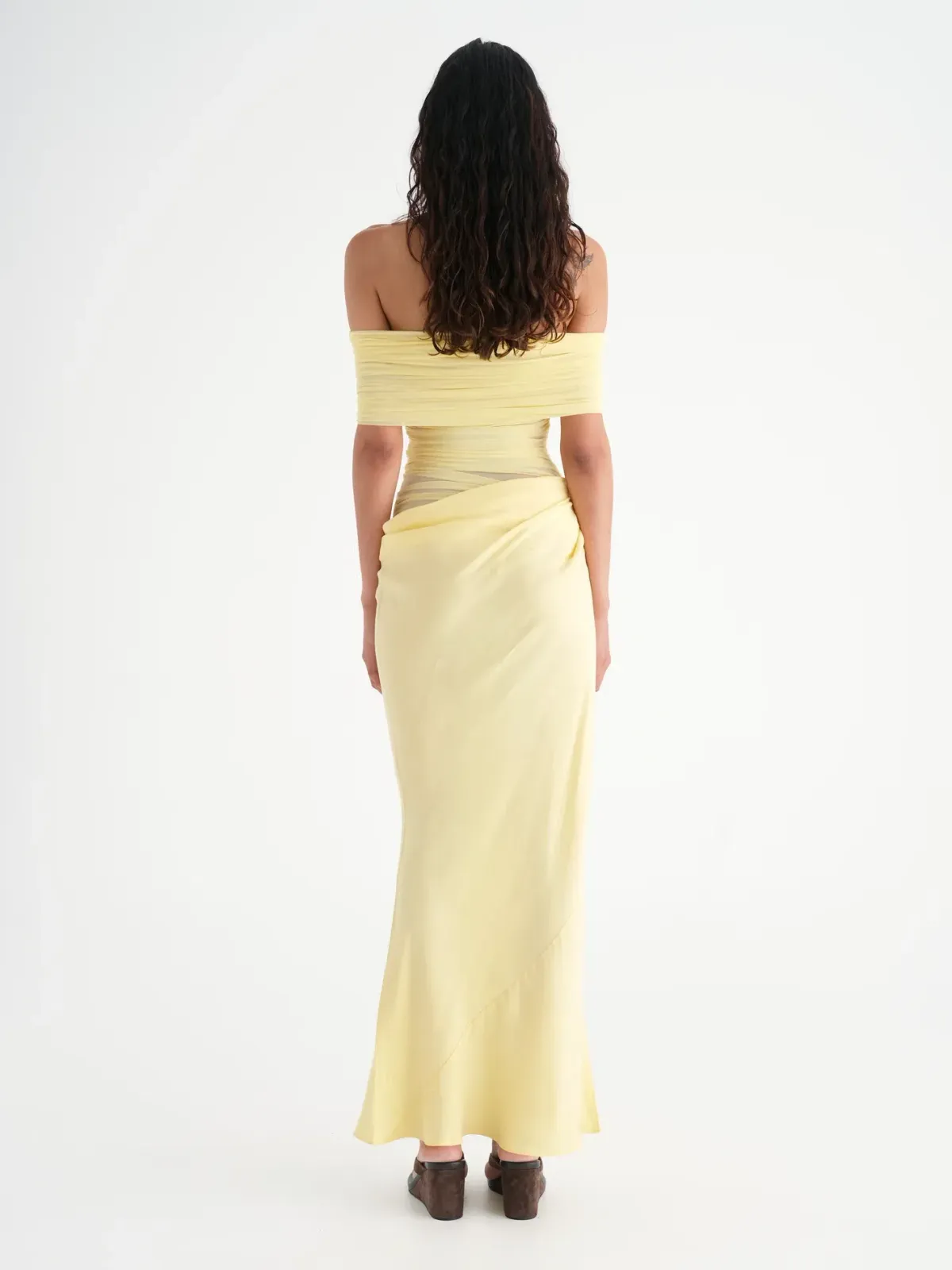 Benni Nico Maxi Dress Butter Yellow Size 8 - Image 3