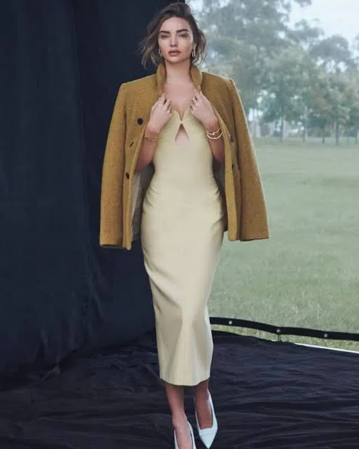 Camilla & Marc Brixton Midi Dress Mustard Yellow Size 8 - Image 5
