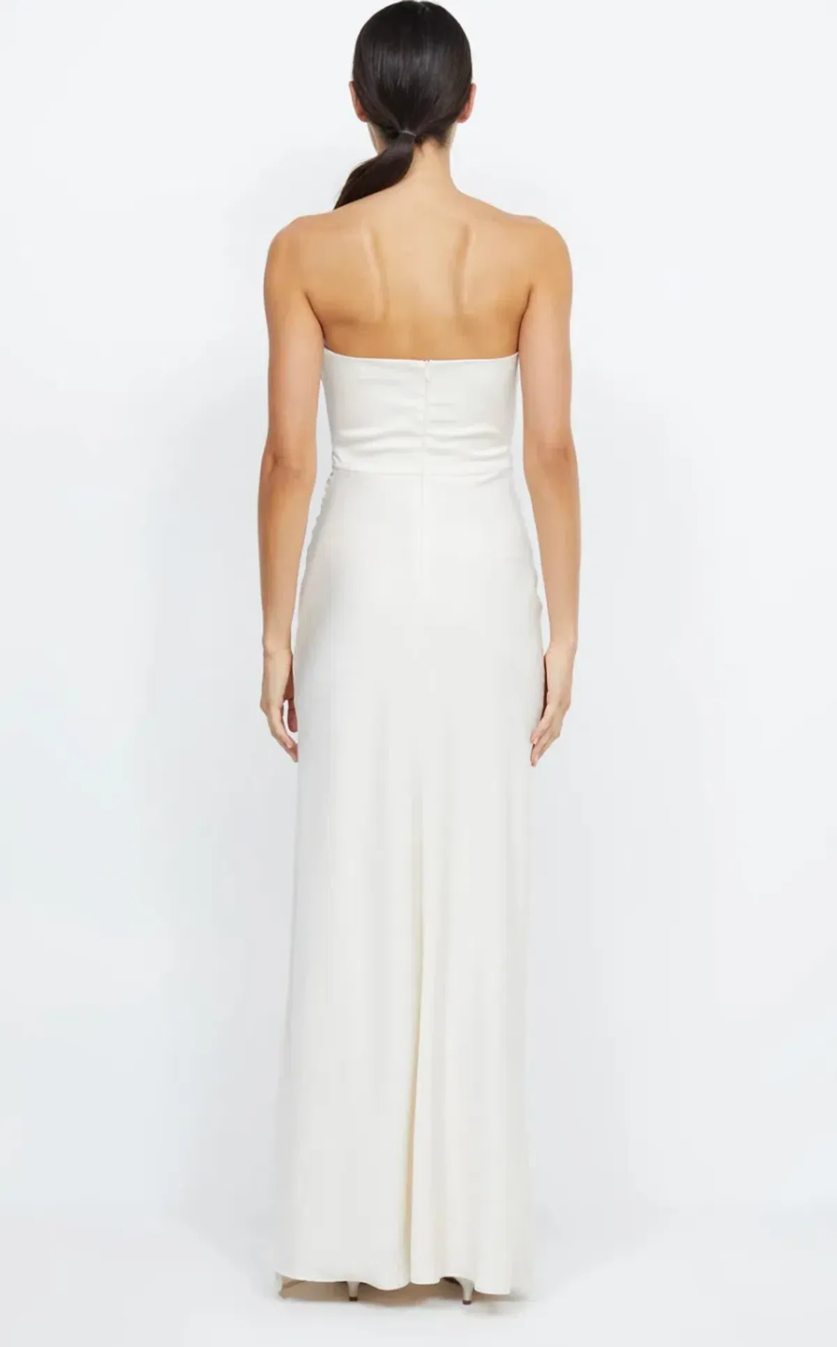 Bec & Bridge Eternity Strapless Maxi Dress Cream Size 10 - Image 3