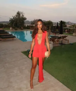 Misha Jennifer Cupro Mini Dress Red Size 8/S for rent on The Volte - image 3