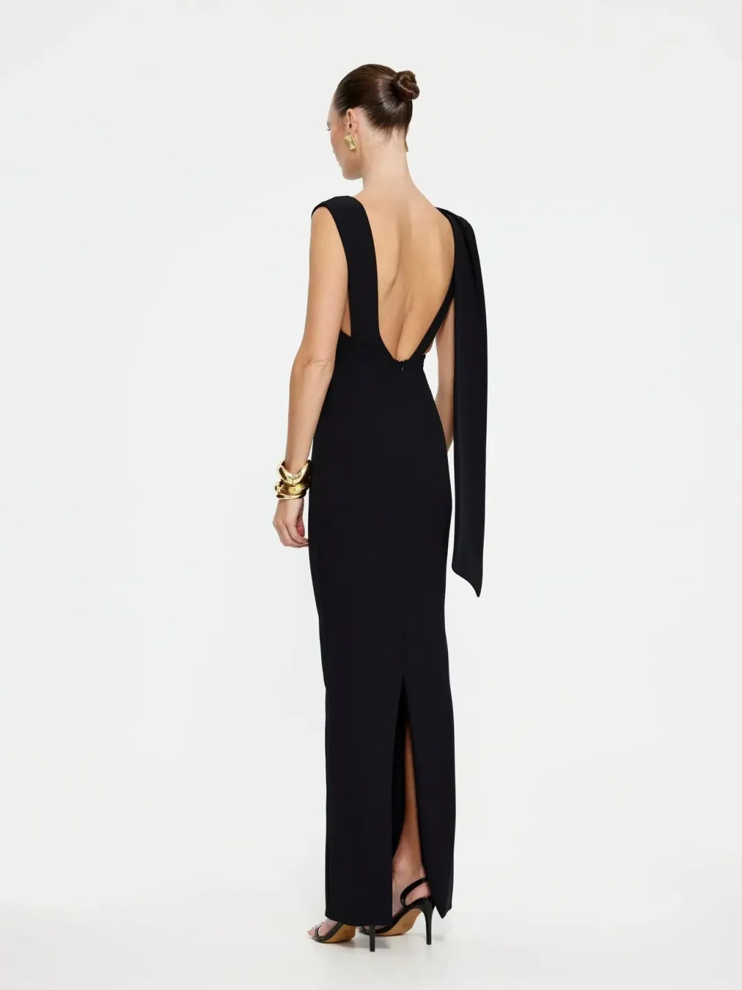 Effie Kats Audrey Gown in Black Size L / AU 12 for rent on The Volte - main image