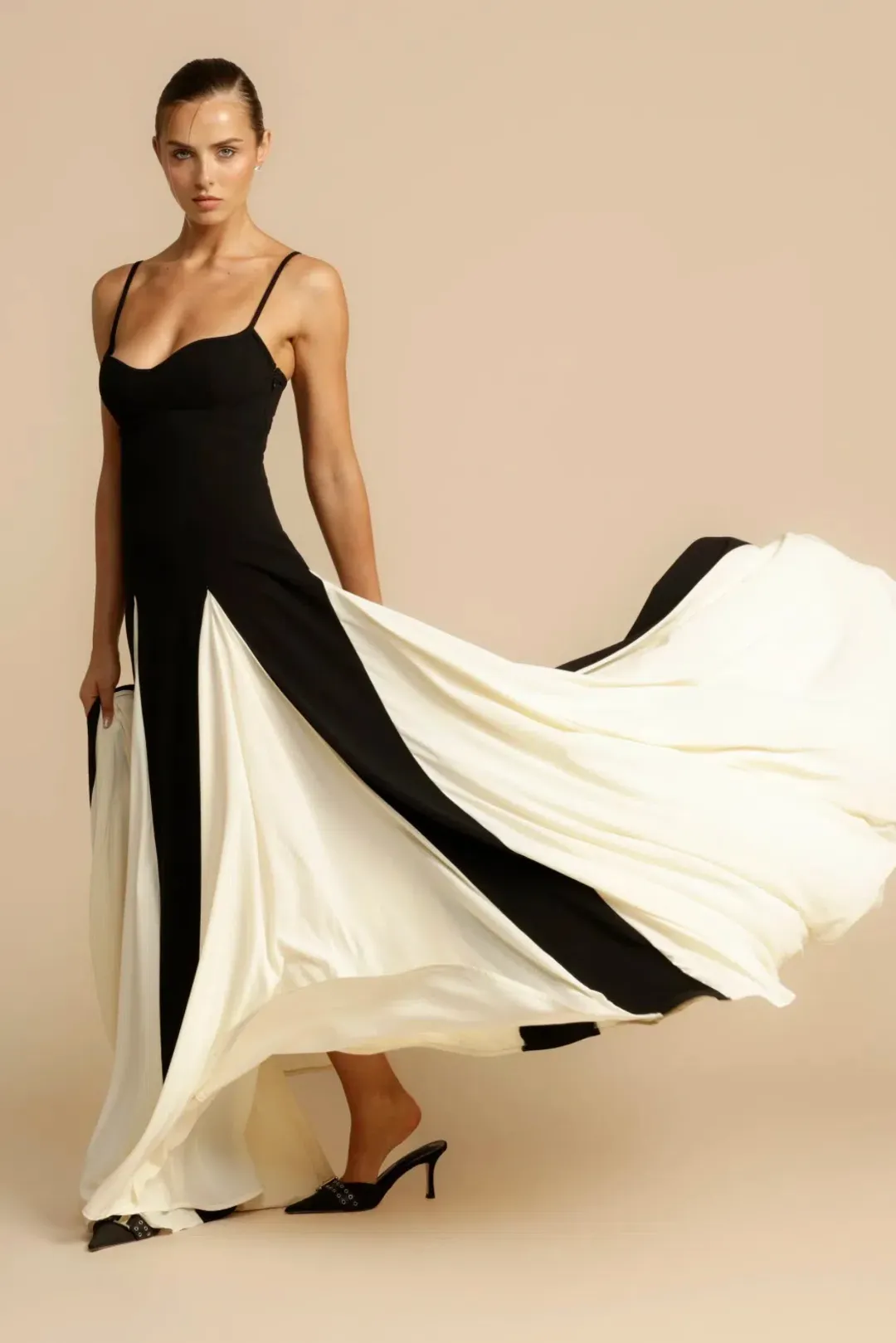 Arcina Ori Paloma Dress Black/White Size AU 6 for rent on The Volte - main image
