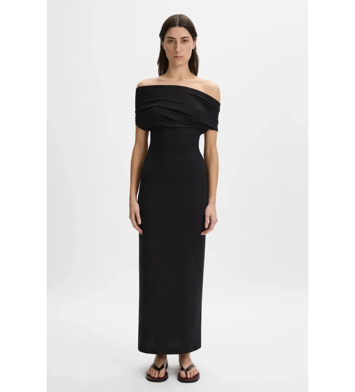 Beare Park Cotton Jersey Glove Dress Black Size AU 10 - Image 1