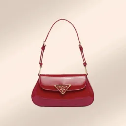 Prada Patent Leather Shoulder Bag Cherry Red for rent on The Volte - image 1