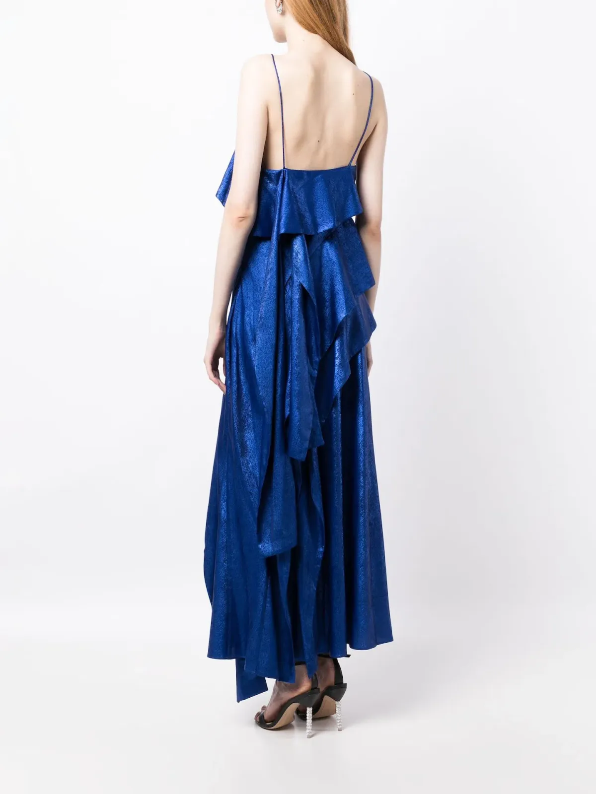 Acler Harley Midi Dress Regal Blue Size 10 - Image 2
