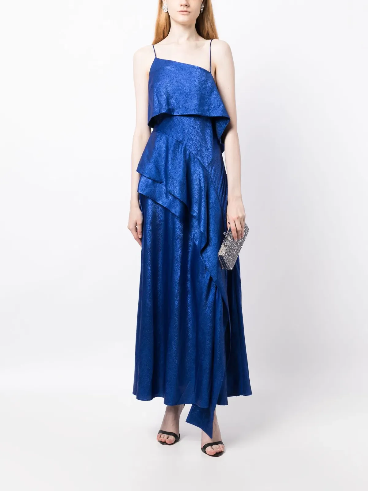 Acler Harley Midi Dress Regal Blue Size 10 - Image 1