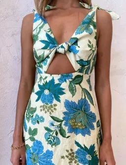 Sir The Label Alexandre Tie Dress in Marguerite Print Size 2 / AU 10 for rent on The Volte - image 2