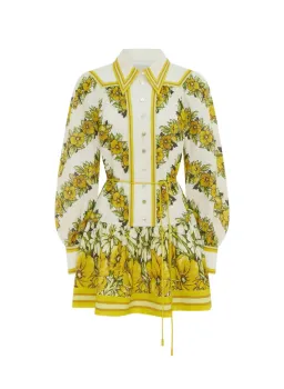 Alemais Gisela Mini Shirt Dress Floral Size 16 for rent on The Volte - image 5