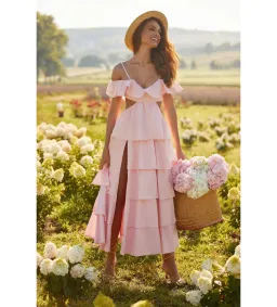Alamour the label Lupita Dress Pink Size 8 for rent on The Volte - image 1