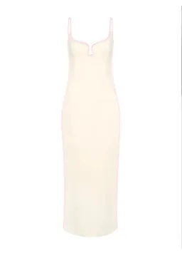 Paris Georgia Marlo Dress Cream /Bubblegum Pink Size S/Au 6 for rent on The Volte - image 3